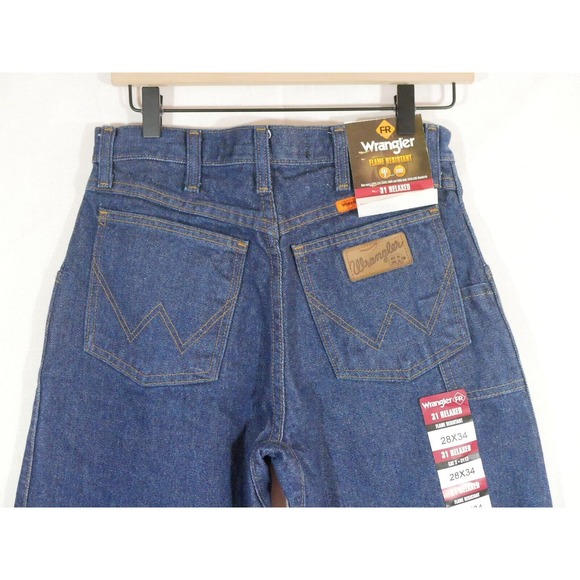 Wrangler 10FR31MWZ 31 Relaxed CAT 2 - 2112 FR Flame Resistant Jeans ~ Size 28x34 - Picture 4 of 15